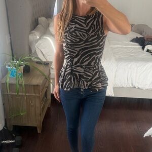 Necessary objects peplum tank top